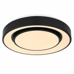 Globo Plafonnier LED Sully RGBW télécommande, noir| Plafonniers Led|Plafonniers