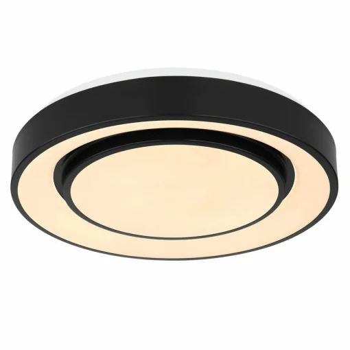 Globo Plafonnier LED Sully RGBW télécommande, noir| Plafonniers Led|Plafonniers