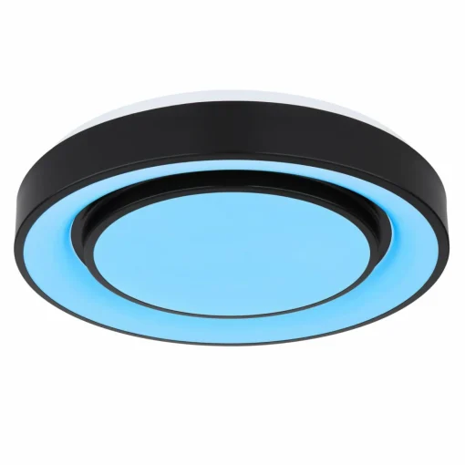 Globo Plafonnier LED Sully RGBW télécommande, noir| Plafonniers Led|Plafonniers
