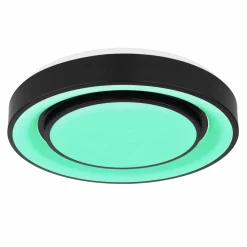 Globo Plafonnier LED Sully RGBW télécommande, noir| Plafonniers Led|Plafonniers