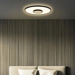 Briloner Plafonnier LED Toro, noir, Ø 42 cm, plastique| Luminaires Led D'Intérieur