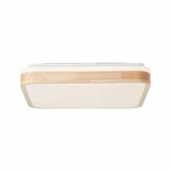Brilliant Plafonnier LED Tumeo, longueur 40 cm, bois clair, métal/bois| Plafonniers Led|Plafonniers