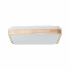 Brilliant Plafonnier LED Tumeo, longueur 40 cm, bois clair, métal/bois| Plafonniers Led|Plafonniers