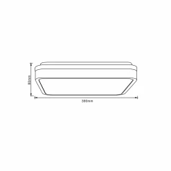 Brilliant Plafonnier LED Tumeo, longueur 40 cm, bois clair, métal/bois| Plafonniers Led|Plafonniers