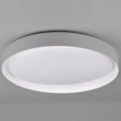 Reality Leuchten Plafonnier LED Zeta tunable white, gris/doré| Plafonniers Led|Plafonniers