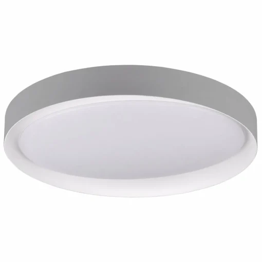 Reality Leuchten Plafonnier LED Zeta tunable white, gris/doré| Plafonniers Led|Plafonniers