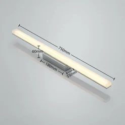 Lindby Plafonnier pour salle de bains Levke à LED, IP44| Plafonniers Led|Plafonniers