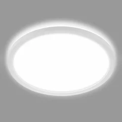 Briloner Plafonnier pour salle de bain LED Slim Drip, blanc, Ø 42 cm| Plafonniers Led|Plafonniers