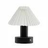 PR Home Lampe à poser LED rechargeable Tiara, blanc/noir, hauteur 24cm| Lampes À Poser Led|Lampes À Poser Et Lampes De Table