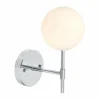 PR Home Sigma S applique LED 1 lampe chromée/opale| Appliques Murales Led|Appliques Murales