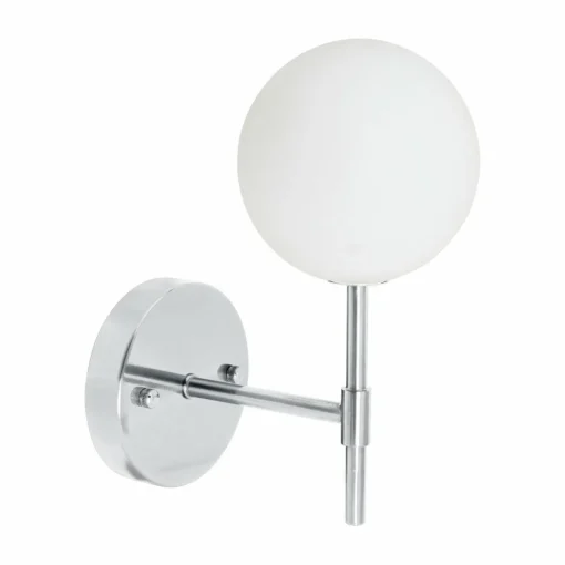 PR Home Sigma S applique LED 1 lampe chromée/opale| Appliques Murales Led|Appliques Murales