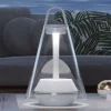 Prandina Shuttle lampe à poser blanche verre clair| Lampes À Poser Led|Lampes À Poser Et Lampes De Table