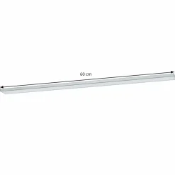 PRIOS Ashtonis lampe sous meuble LED, angulaire, 60 cm| Luminaires Led D'Intérieur