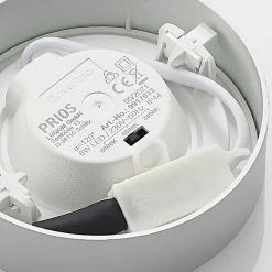 PRIOS Edwina Plafonnier LED, argent, 12,2cm, 10pcs| Luminaires Led D'Intérieur
