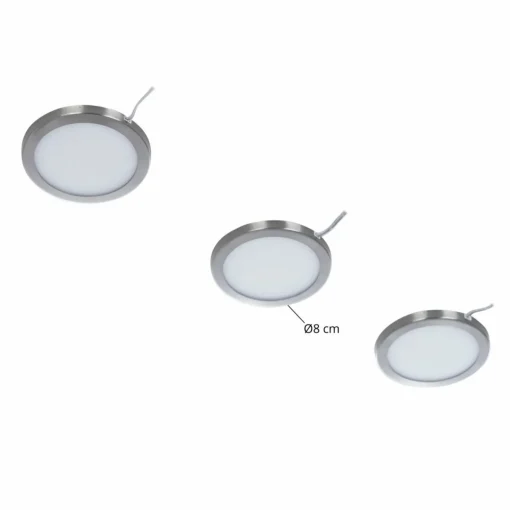 PRIOS Jopos lampe pour meubles LED en lot de 3| Luminaires Led D'Intérieur