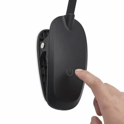 PRIOS lampe à pince LED Harumi, noir, batterie, USB, 51 cm| Luminaires Led D'Intérieur