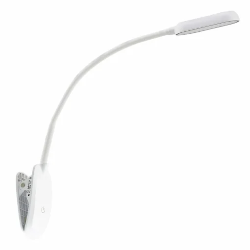 PRIOS lampe à pince LED Najari, blanc, batterie, USB, 51 cm de haut| Luminaires Led D'Intérieur