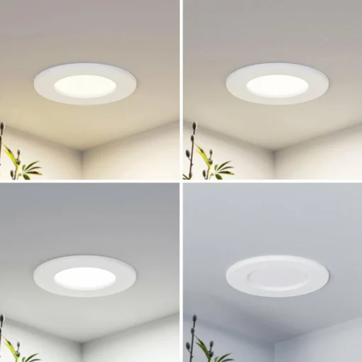 PRIOS lampe encastrable LED Cadance, blanc, 11,5cm, par 10, intensité| Spots Encastrés Led|Luminaires Led D'Intérieur