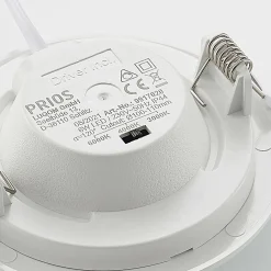 PRIOS lampe encastrable LED Cadance, blanc, 11,5cm, par 10, intensité| Spots Encastrés Led|Luminaires Led D'Intérieur