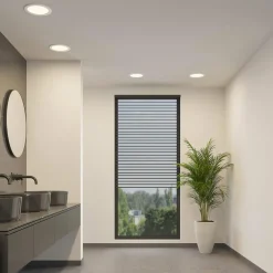 PRIOS lampe encastrable LED Cadance, argent, 22cm, 3 pièces, intensité| Spots Encastrés Led|Luminaires Led D'Intérieur