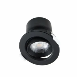 PRIOS luminaire encastrable LED Shima, noir, 9 W, 3000K, intensité variable| Spots Encastrés Led|Luminaires Led D'Intérieur