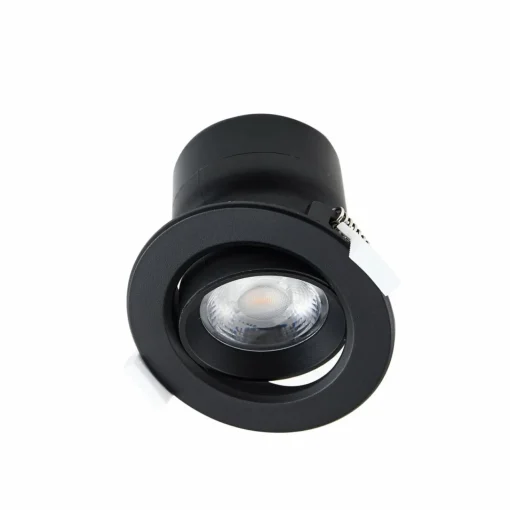 PRIOS luminaire encastrable LED Shima, noir, 9 W, 3000K, intensité variable| Spots Encastrés Led|Luminaires Led D'Intérieur