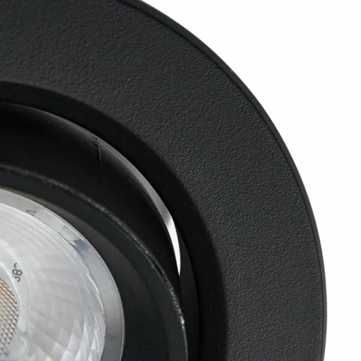 PRIOS luminaire encastrable LED Shima, noir, 9 W, 3000K, intensité variable| Spots Encastrés Led|Luminaires Led D'Intérieur