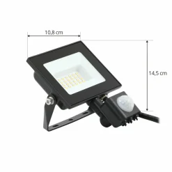 PRIOS Maikel Projecteur d'extérieur LED, 20W, 1500lm, aluminium, capteur| Appliques Murales Led|Appliques Murales