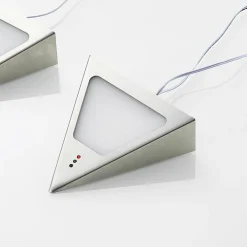 PRIOS Odia lampe sous meuble LED, inox, 2 lampes| Luminaires Led D'Intérieur