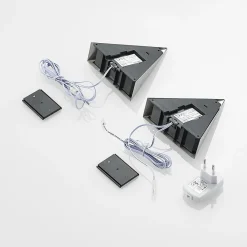 PRIOS Odia lampe sous meuble LED, inox, 2 lampes| Luminaires Led D'Intérieur