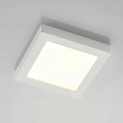 PRIOS Plafonnier LED Alette, blanc, 22,7 cm 24W, intensité variable| Luminaires Led D'Intérieur