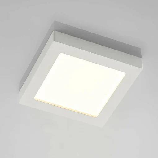PRIOS Plafonnier LED Alette, blanc, 22,7 cm 24W, intensité variable| Luminaires Led D'Intérieur