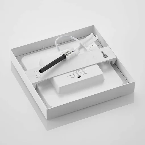 PRIOS Plafonnier LED Alette, blanc, 22,7 cm 24W, intensité variable| Luminaires Led D'Intérieur