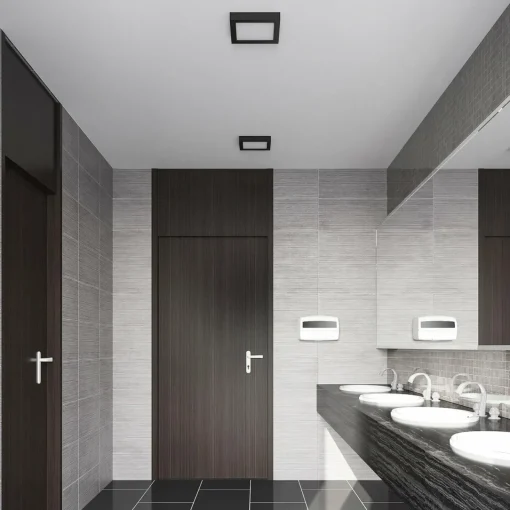 PRIOS Plafonnier LED Alette, noir, 24 W, CCT, intensité variable| Plafonniers Led|Plafonniers