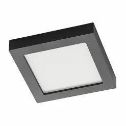 PRIOS Plafonnier LED Alette, noir, 24 W, CCT, intensité variable| Plafonniers Led|Plafonniers