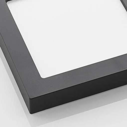 PRIOS Plafonnier LED Alette, noir, 24 W, CCT, intensité variable| Plafonniers Led|Plafonniers