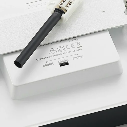 PRIOS Plafonnier LED Alette, noir, 24 W, CCT, intensité variable| Plafonniers Led|Plafonniers