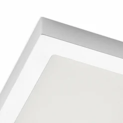 PRIOS Plafonnier LED Alette, argent, 22,7cm, 24W, intensité variable| Plafonniers Led|Plafonniers