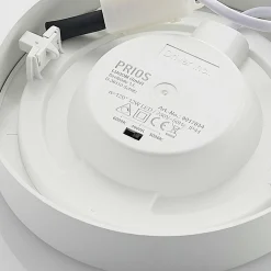 PRIOS Plafonnier LED Edwina, blanc, 17,7 cm, intensité variable| Luminaires Led D'Intérieur