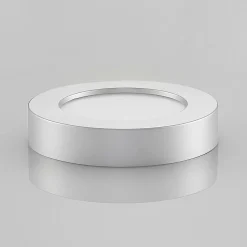 PRIOS Plafonnier LED Edwina, argent, 17,7 cm, intensité variable| Plafonniers Led|Plafonniers