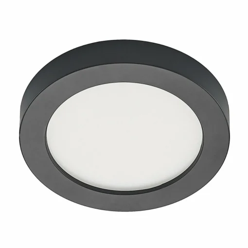 PRIOS Plafonnier LED Edwina, noir, 22,6 cm, CCT, intensité variable| Plafonniers Led|Plafonniers