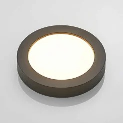 PRIOS Plafonnier LED Edwina, noir, 22,6 cm, CCT, intensité variable| Plafonniers Led|Plafonniers