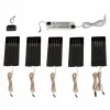 PRIOS Rixa lampe sous meuble LED noire 5 pièces| Luminaires Led D'Intérieur