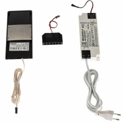 PRIOS Rixa lampe sous meuble LED noire 5 pièces| Luminaires Led D'Intérieur