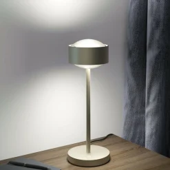 Top Light Puk! 120 Eye Table LED, mates, nickel mat| Lampes À Poser Led|Lampes À Poser Et Lampes De Table