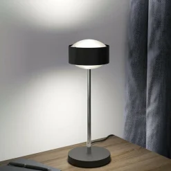 Top Light Puk! 120 Eye Table LED, mates, noir/chromé| Lampes À Poser Led|Lampes À Poser Et Lampes De Table