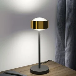 Top Light Puk! 120 Eye Table LED, mates, laiton/noir| Lampes À Poser Led|Lampes À Poser Et Lampes De Table