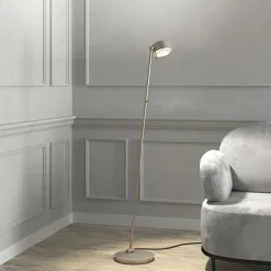 Top Light Puk! 120 Floor LED claires/mates, nickel mat| Lampadaires Led|Lampadaires