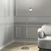 Top Light Puk! 120 Floor LED claires/mates, chromé| Lampadaires Led|Lampadaires