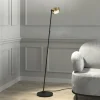Top Light Puk! 120 Floor LED claires/mates, doré/noir| Lampadaires Led|Lampadaires